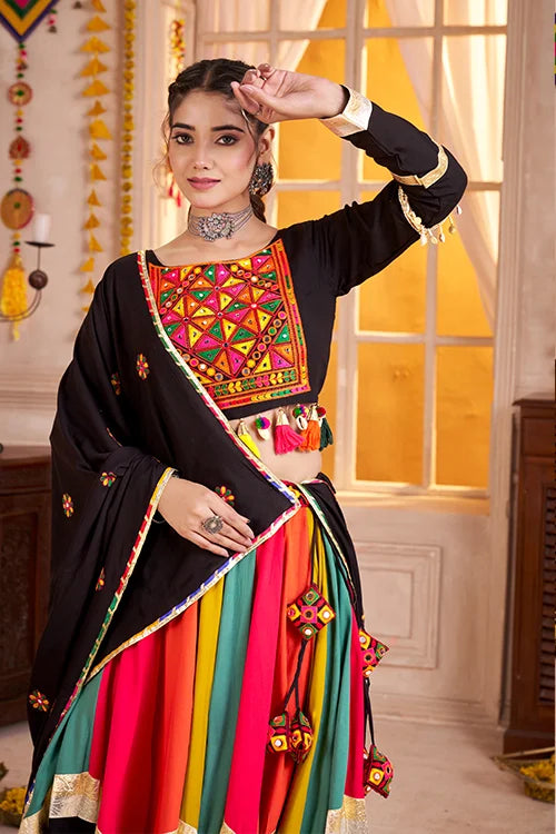 Traditional Multi Color Navratri Special Chaniya Choli