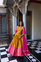 Festive Wear Narayan Pattu Designer Lehenga Set for Women
