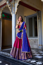 Festive Wear Narayan Pattu Designer Lehenga Set for Women
