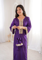 Wedding Special Natural Crepe Mirror Work Kurti Set With Pant & Batwa
