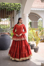 Noorani Cora Cotton Frill Lehenga Collection For Women
