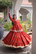 Noorani Cora Cotton Frill Lehenga Collection For Women
