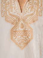 Off White Crush Kurta For Men | Tulip Designer
