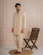 Attractive Cream Armani Beads Kurta Set | Tulip Designer
