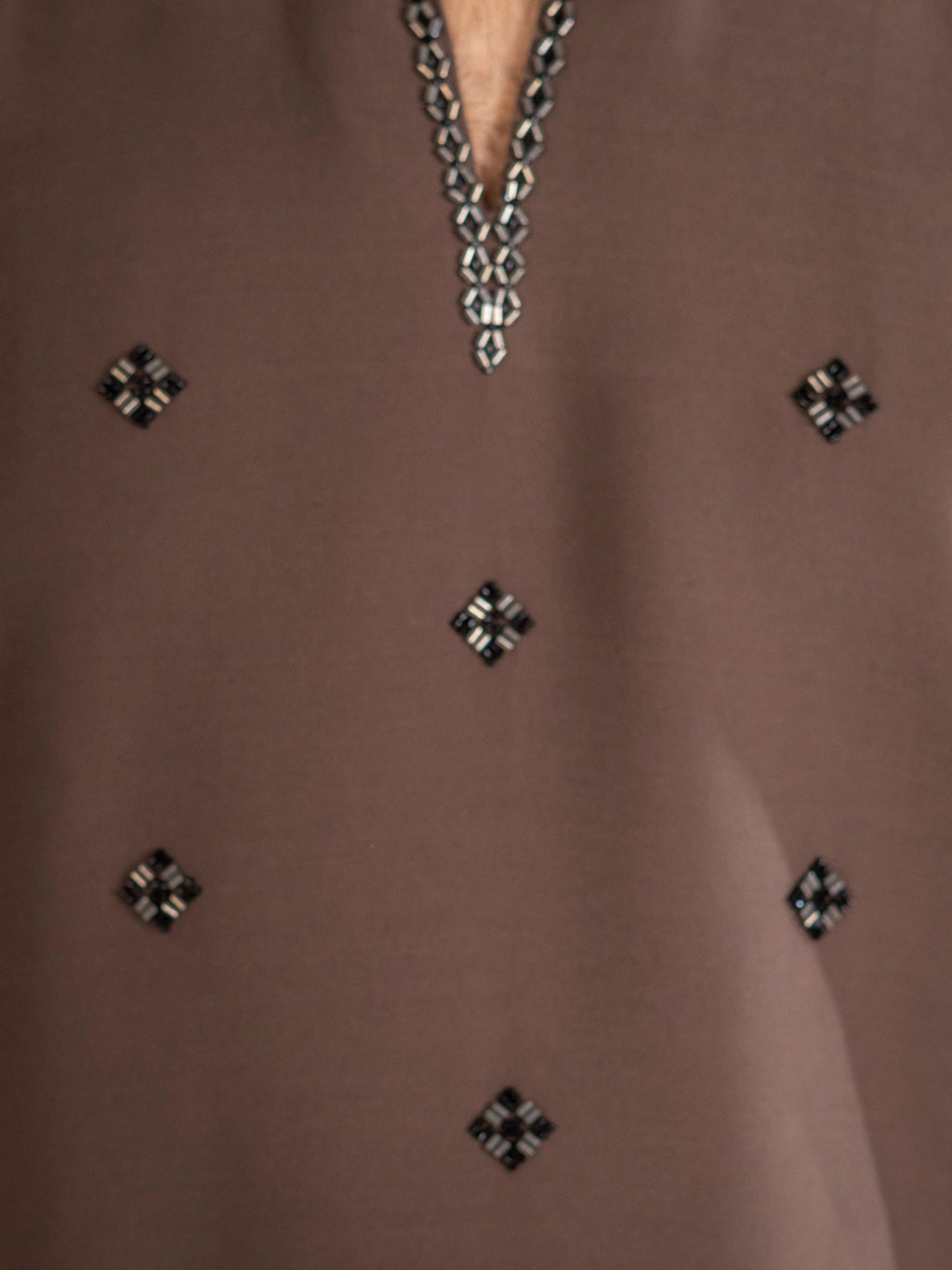 Brown Japanese Armani Beads Mens Kurta | Tulip Designer