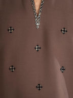 Brown Japanese Armani Beads Mens Kurta | Tulip Designer