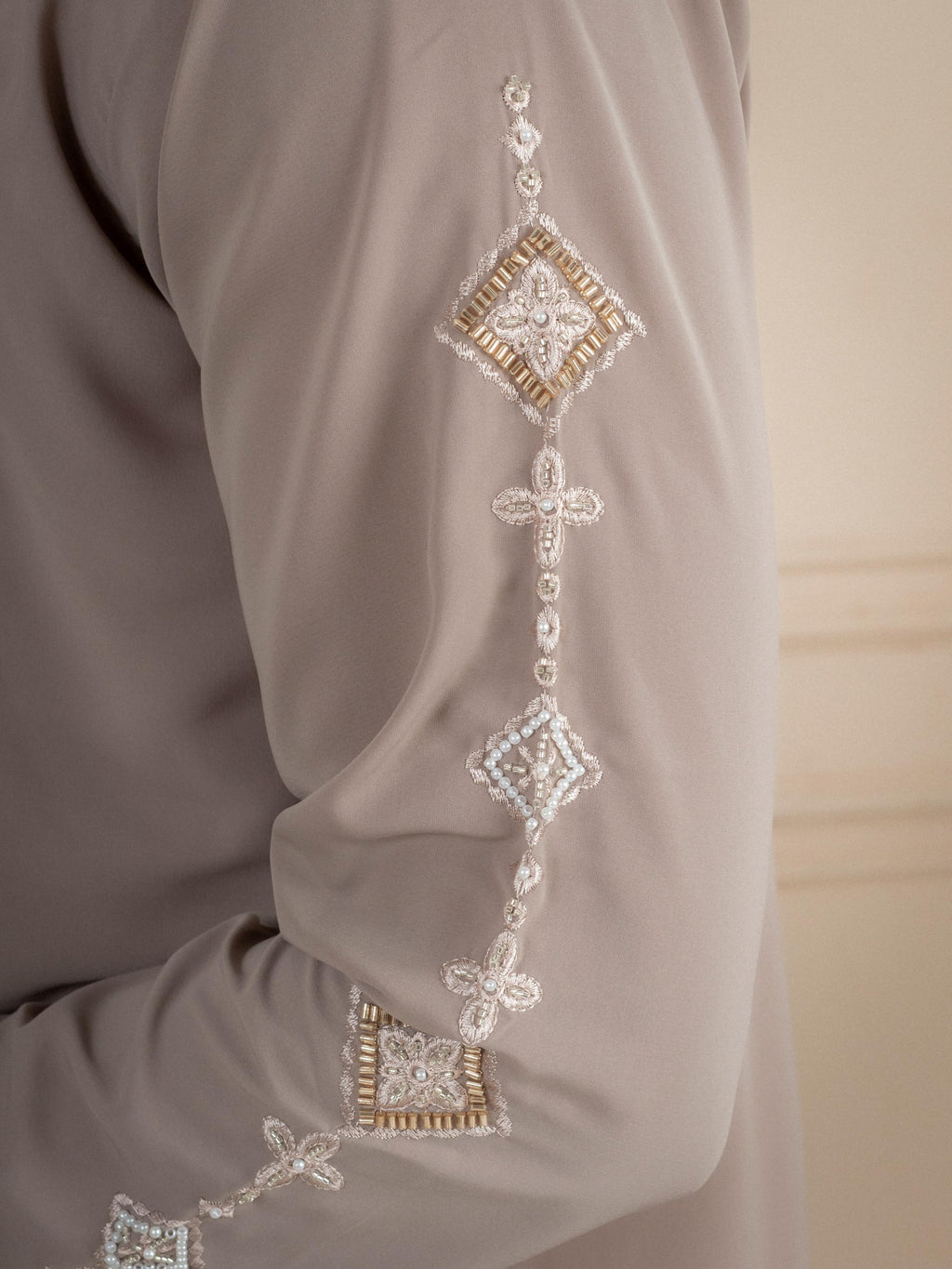Gray Japanese Lachka Cutdana Kurta Set | Tulip Designer