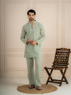 Pista Japanese Lachka Beads Kurta Set | Tulip Designer