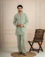 Pista Japanese Lachka Beads Kurta Set | Tulip Designer