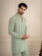 Pista Japanese Lachka Beads Kurta Set | Tulip Designer