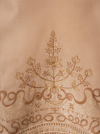 Beige Roman Silk Embroidery Kurta Set | Tulip Designer