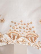 White Fancy Embroidery Kurta Set | Tulip Designer