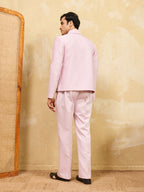Pink Bomber Jacket with Pant for Men's