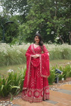 Pink Designer Sequins Embroidered Work Wedding Lehenga Choli