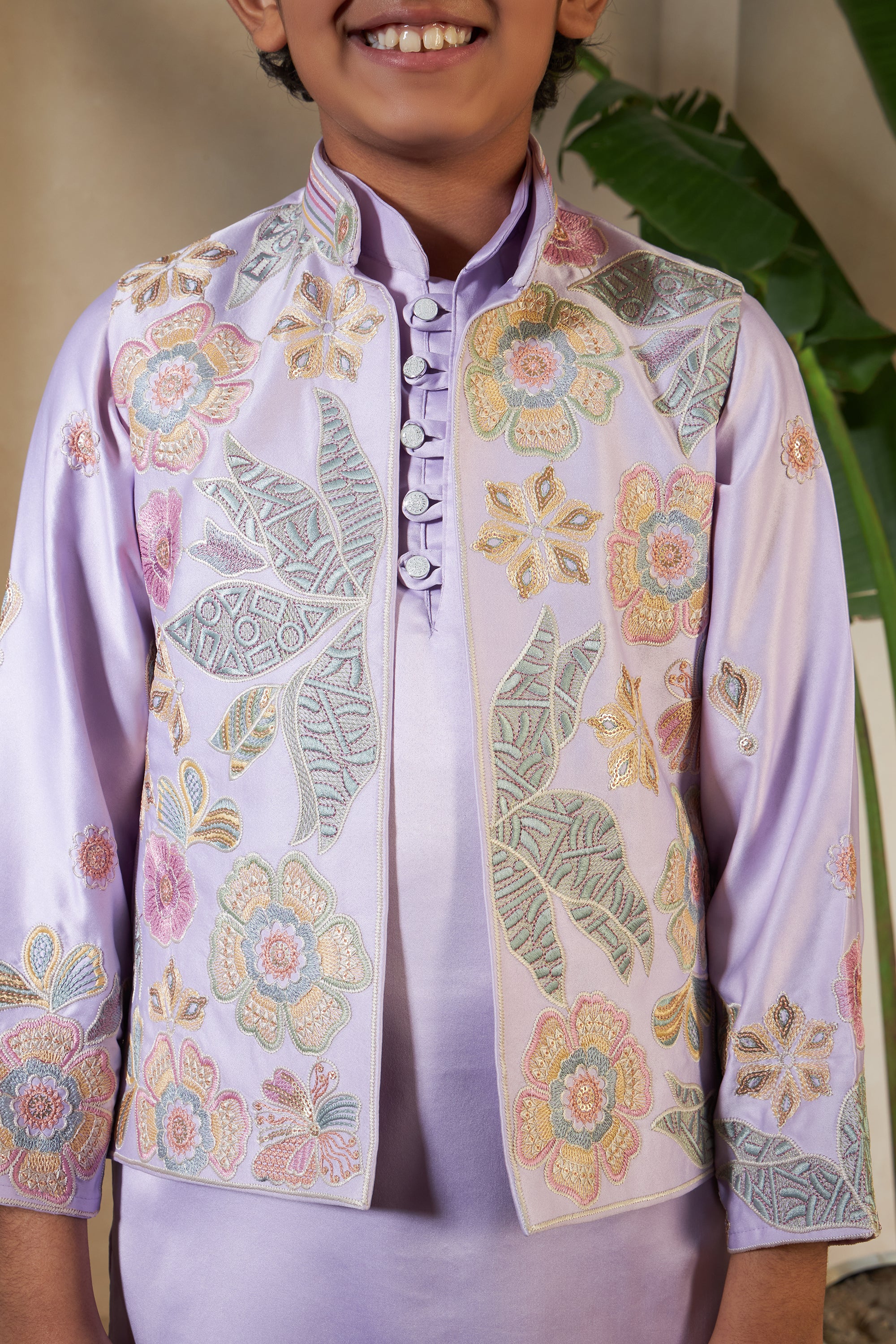 Baby Pink Embroidered Carnival Set for Boys
