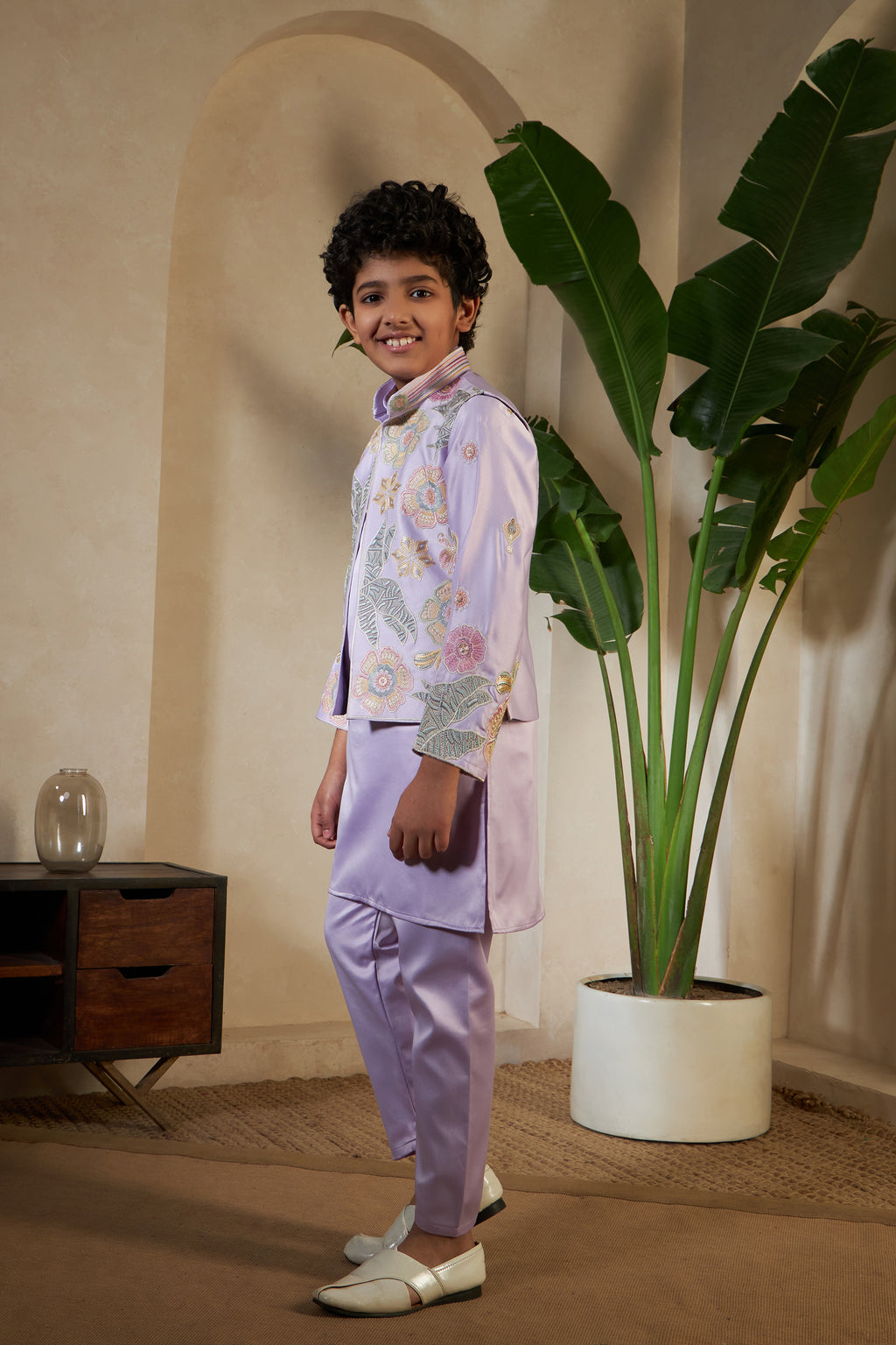 Baby Pink Embroidered Carnival Set for Boys