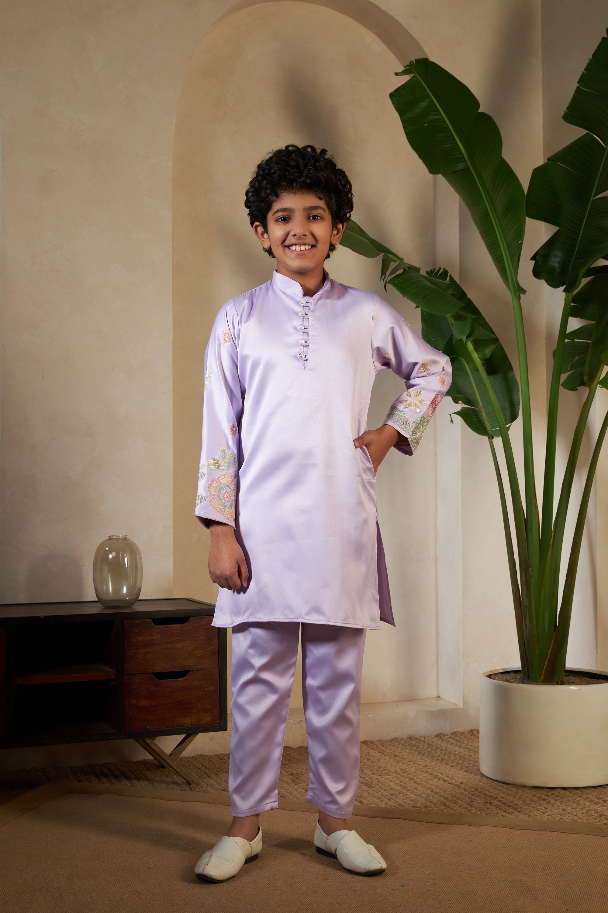 Baby Pink Embroidered Carnival Set for Boys
