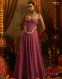 Pink Thread Mirror Top Plazzo Set | Tulip Designer