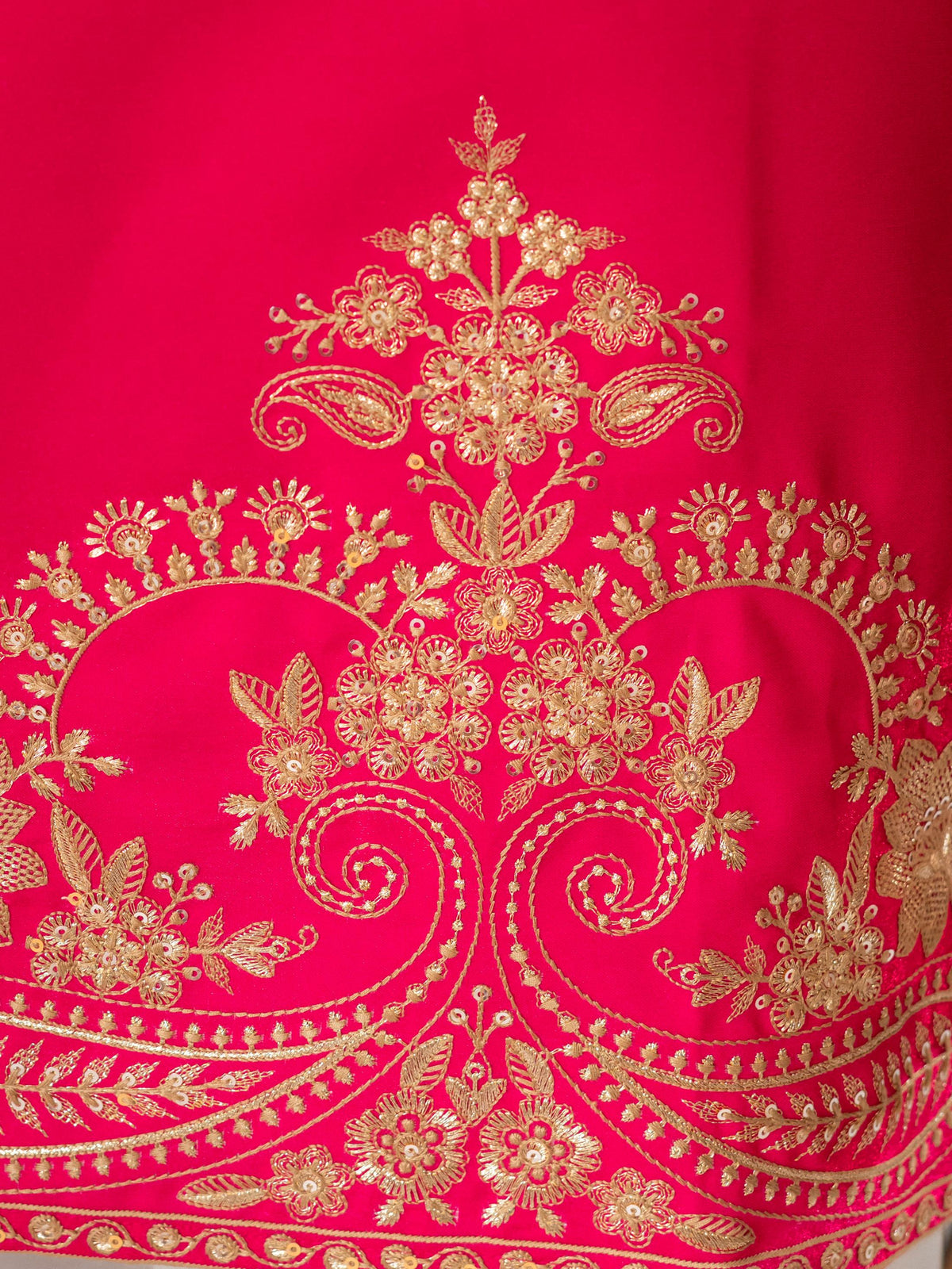 Pink Roman Silk Thread Work Kurta Set | Tulip Designer
