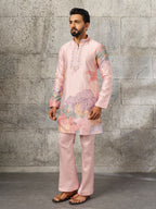 Pink Soft Silk Embroidered Kurta Set For Special Occasion Soft Silk Embroidered Kurta Set For Special Occasion
