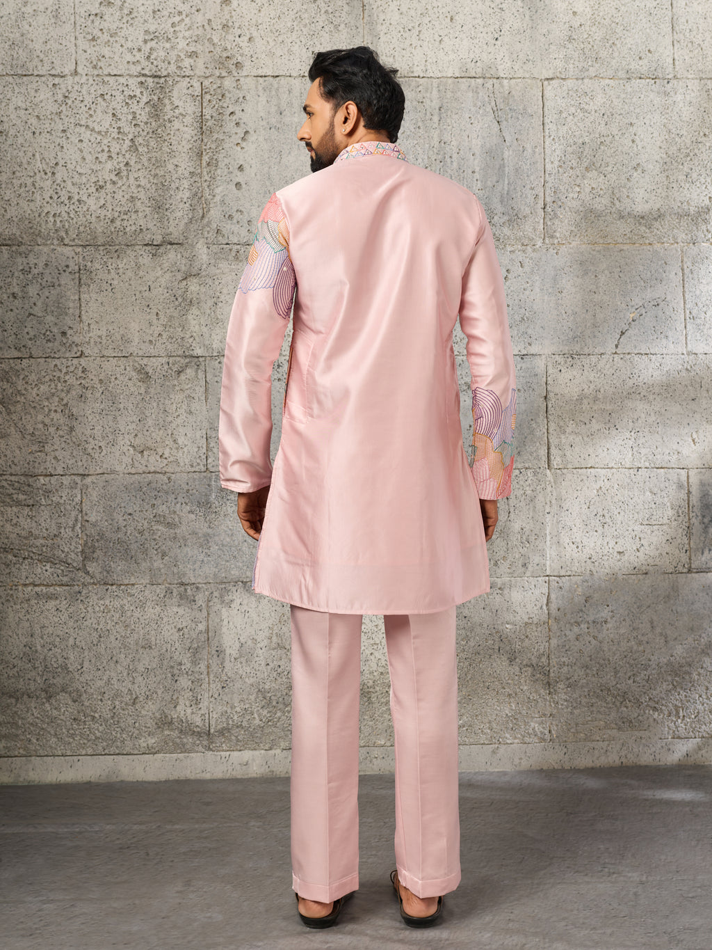 Pink Soft Silk Embroidered Kurta Set For Special Occasion Soft Silk Embroidered Kurta Set For Special Occasion
