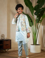 Pista Green Embroidered Carnival Set for Boys