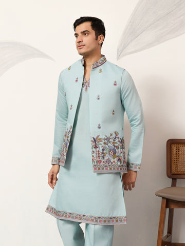 Elegant Groom Pista Koti Kurta Pant for Wedding Special