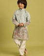 Trendy Pista Color Vantara Designer Kids Kurta Set