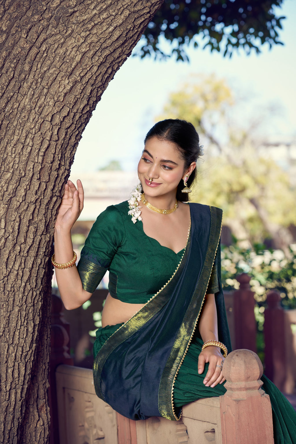 Classic Poly Cotton Traditional Lehenga Choli Set

