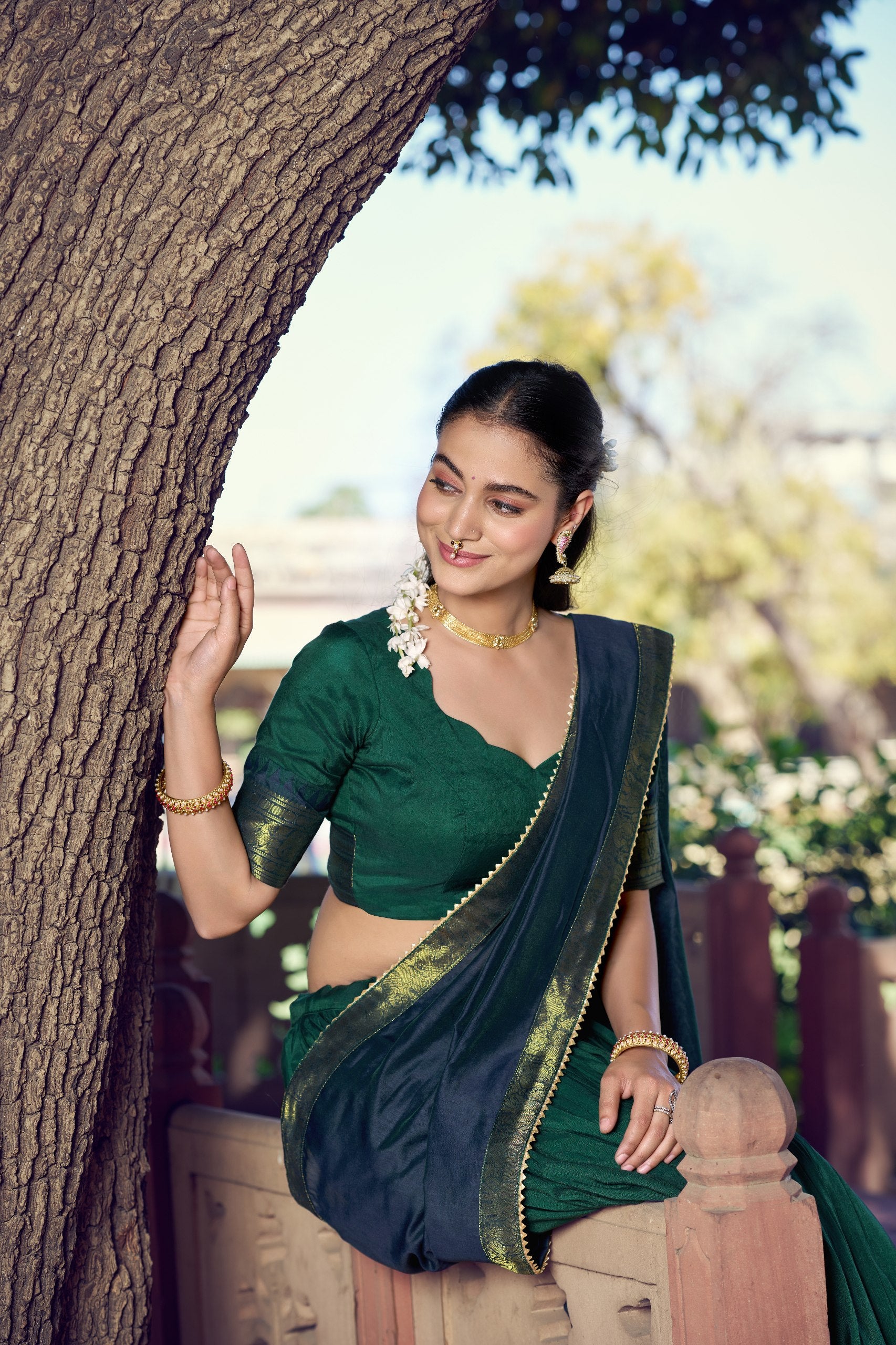 Classic Poly Cotton Traditional Lehenga Choli Set
