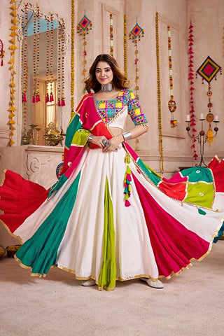 Premium Multi Color Embroidered Chaniya Choli Set for Navratri