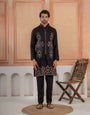 Premium Black Color Special Koti Kurta Set for Mens Wear
