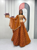 Premium Mosh Thread Embroidery Festive Lehenga Choli