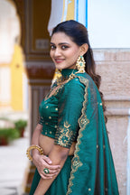 Premium NC Silk Sequins Embroidered Lehenga Choli with Dupatta Set for Women
