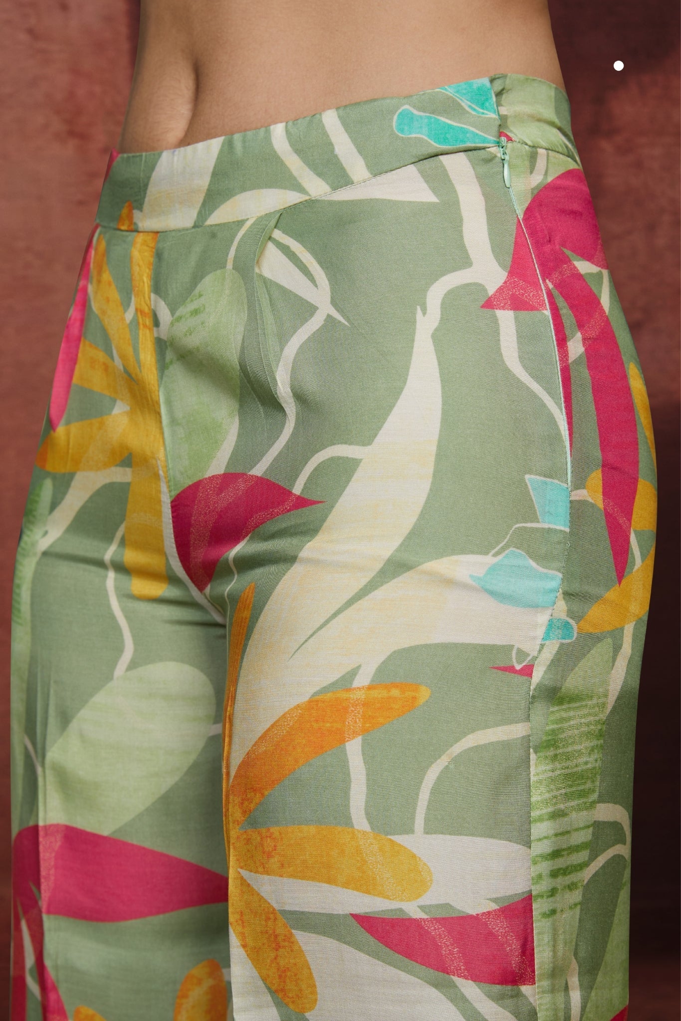 Premium Pure Muslin Silk Floral Co Ord Set