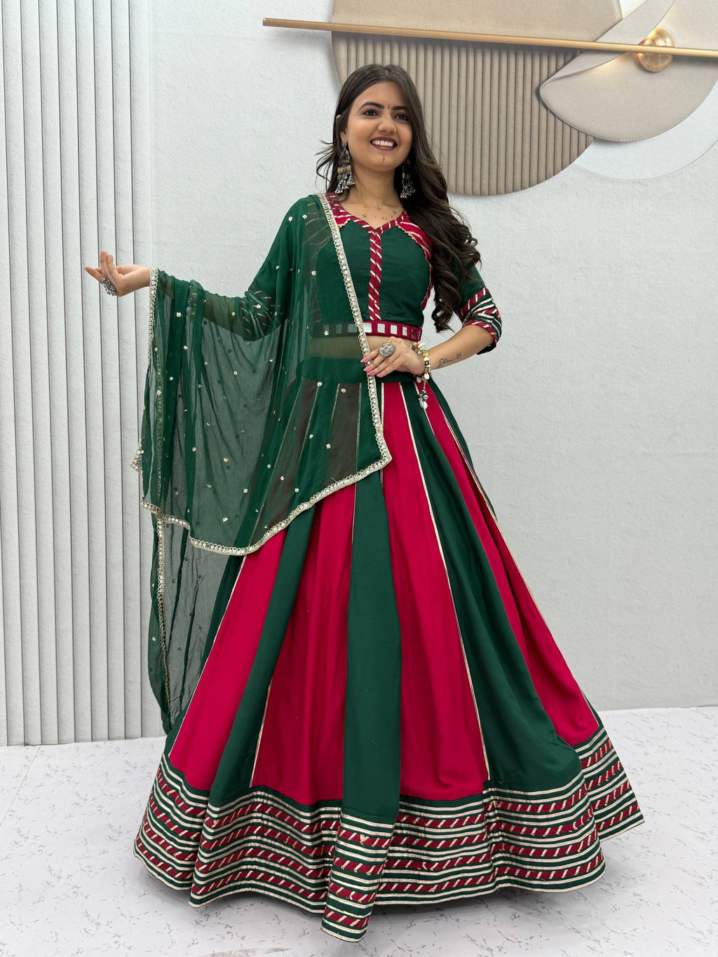 Royal Pure Cotton Hand Work Navratri Special Lehenga Choli
