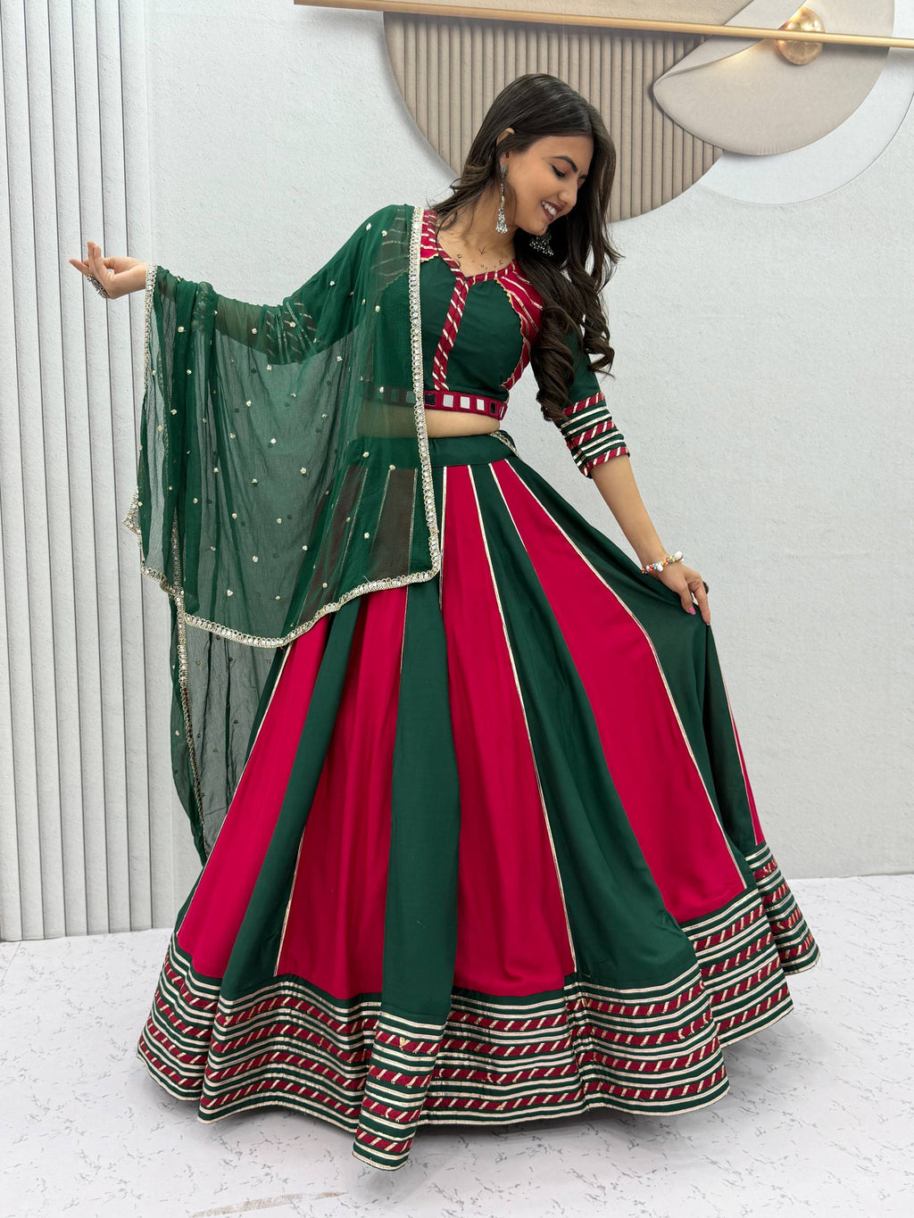 Royal Pure Cotton Hand Work Navratri Special Lehenga Choli
