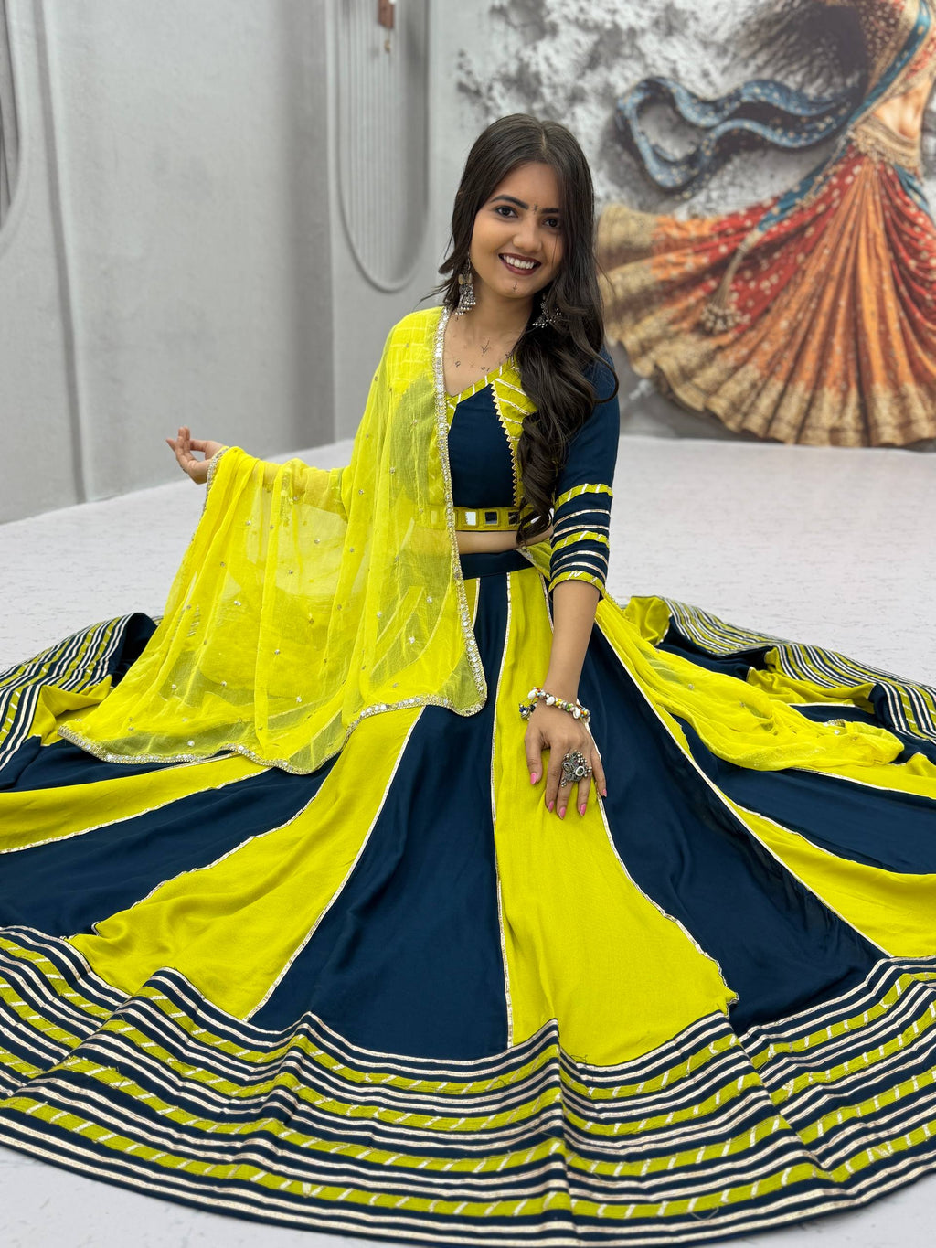 Royal Pure Cotton Hand Work Navratri Special Lehenga Choli
