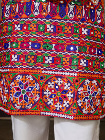 Readymade Purple Mens Kurta for Navratri Look
