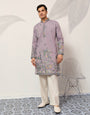 Traditional Purple Wedding Kurta for Mens Wear