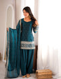 Rama Fendy Silk Embroidery Farshi Shalwar Set | Tulip Designer