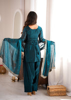 Rama Fendy Silk Embroidery Farshi Shalwar Set | Tulip Designer
