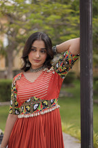 Beautifully Rayon Kutchi Gamthi Mirror Gown | Tulip Designer

