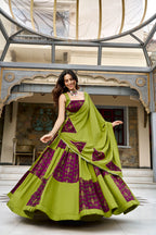 Navratri Rayon Printed Lehenga Set | Tulip Designer
