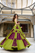 Navratri Rayon Printed Lehenga Set | Tulip Designer
