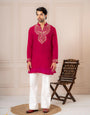 Rani Premium Crush Beads Work Mens Kurta | Tulip Designer