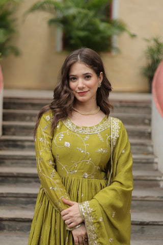 Rich Sequins Embroidered Work Women Suit Set
