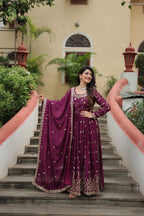 Rich Sequins Embroidered Work Women Suit Set
