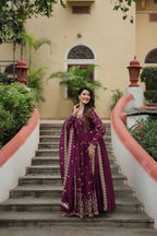 Rich Sequins Embroidered Work Women Suit Set
