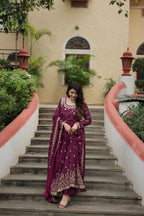 Rich Sequins Embroidered Work Women Suit Set
